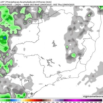 Previsão do Tempo no Oeste Paulista - Quarta-feira, 12 de novembro de 2025
